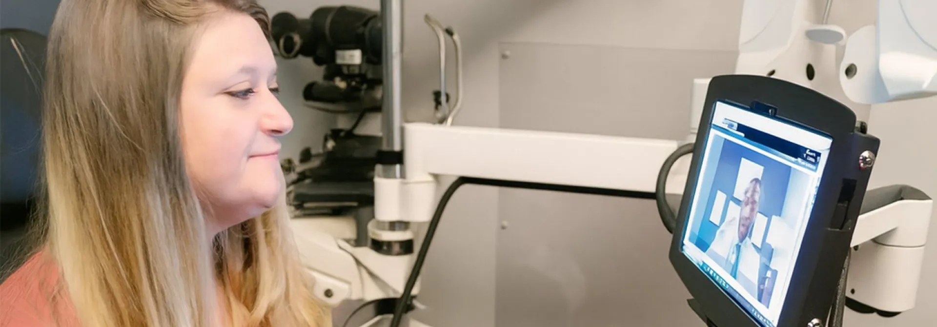 video assisted eye health exam